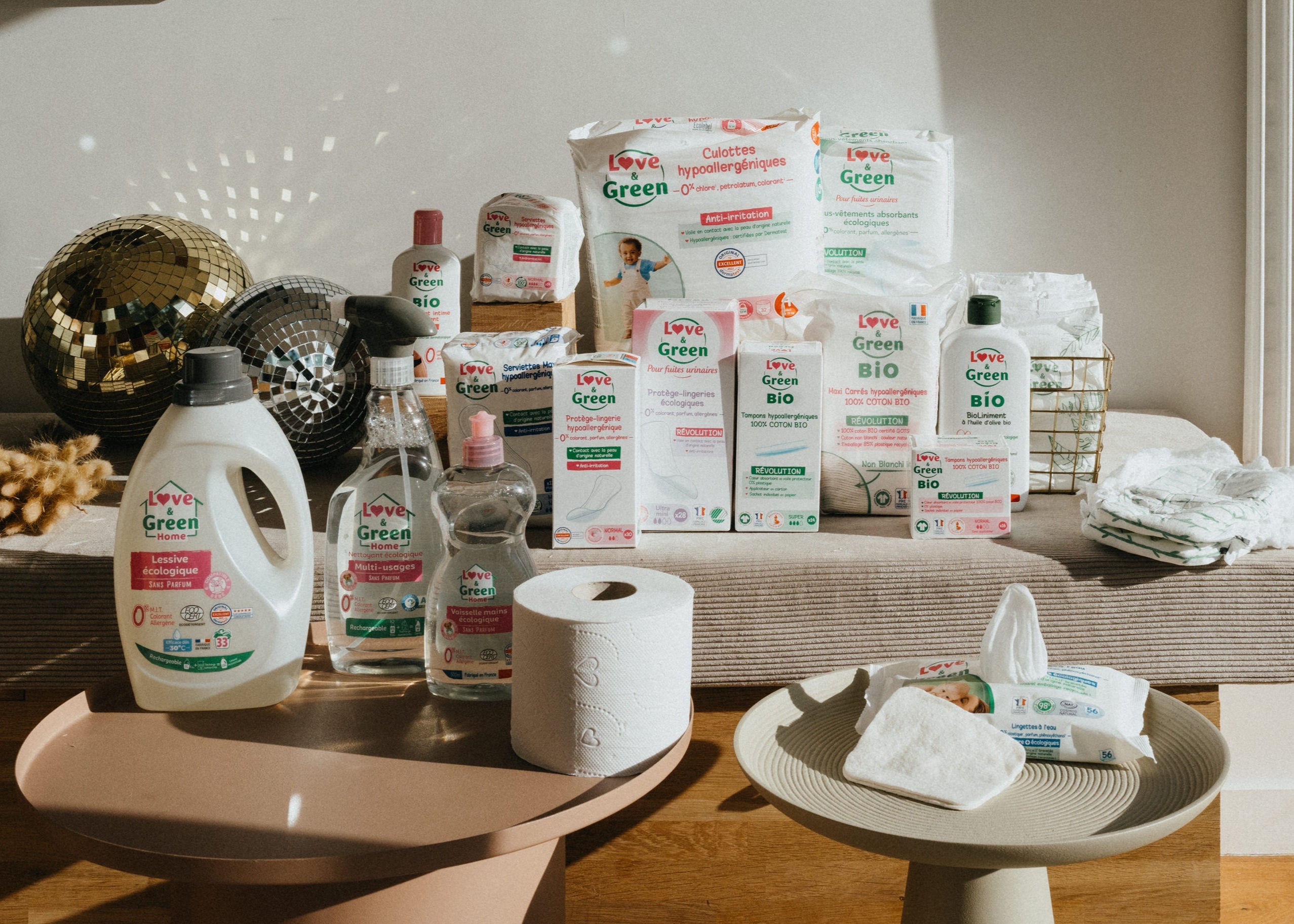 Produits écologiques pour bébé, famille, femme et maison