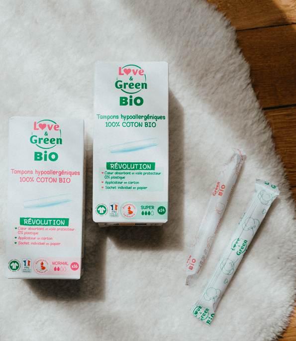 Tampon 100% Coton BIO AVEC Applicateur - SUPER