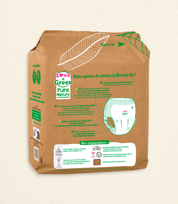 Pure Nature ecologische luiers - maat 5 tot 6
