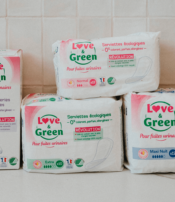 packs serviettes, fuites urinaires