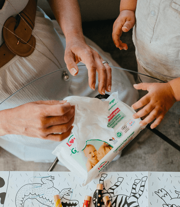 Lingettes fleur d'oranger