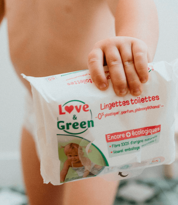 Set van 10 ecologische toiletdoekjes