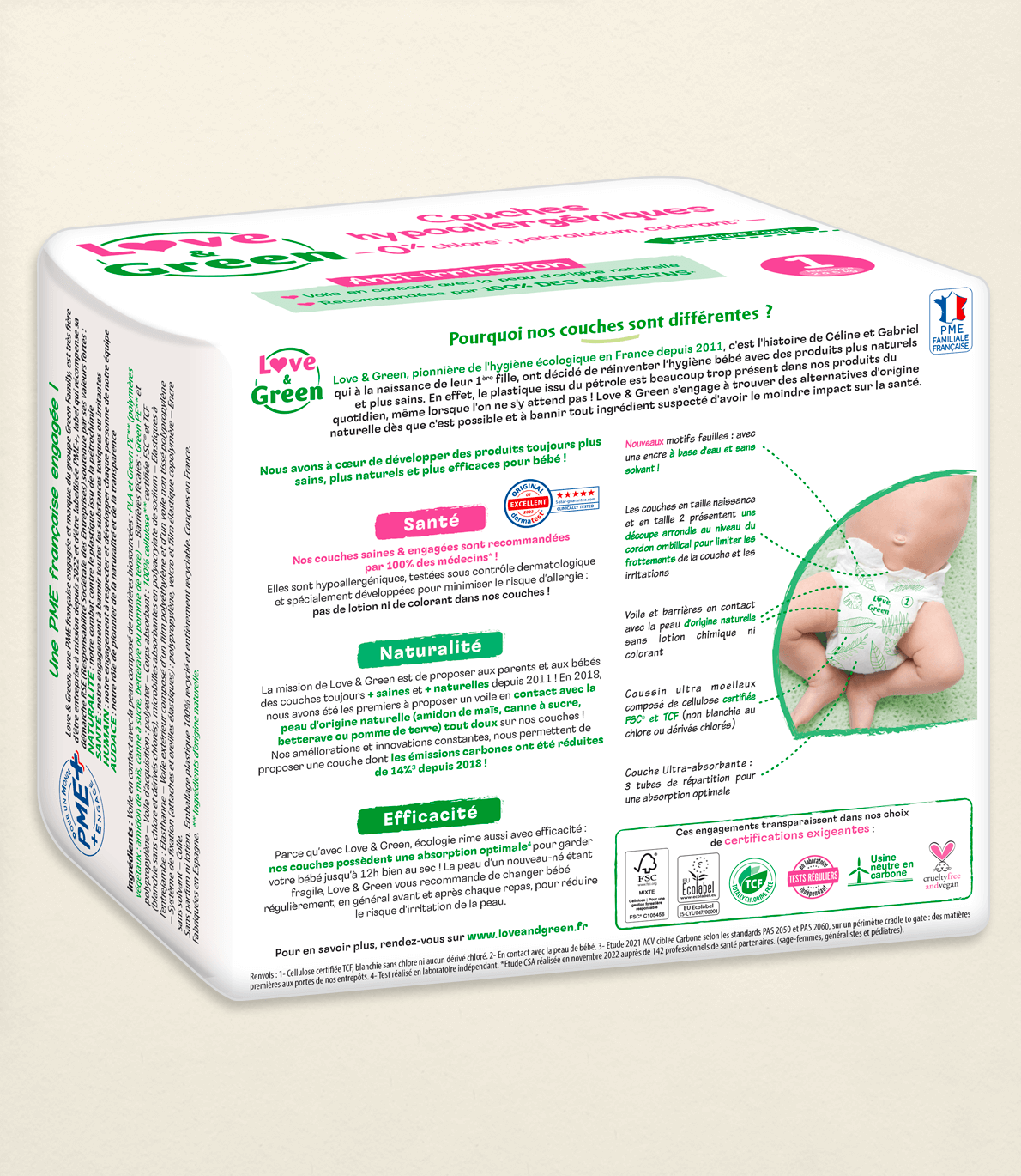 Couches hypoallergéniques