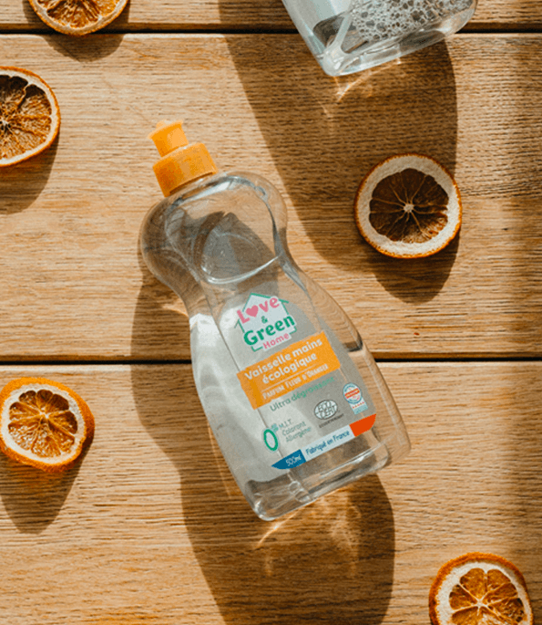 Vaisselle mains écologique ultra-dégraissant parfum fleur d'oranger