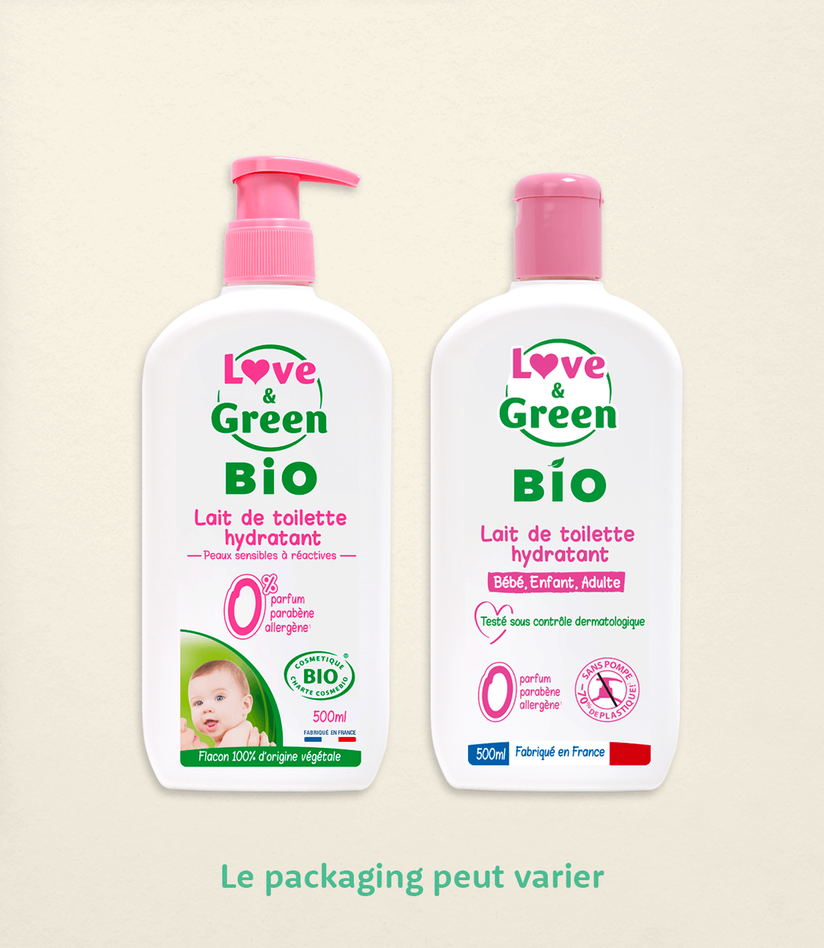 Lait de Toilette Hydratant Certifié Bio