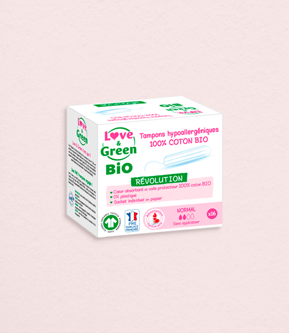 Tampon 100% Coton BIO SANS Applicateur - NORMAL | Extra