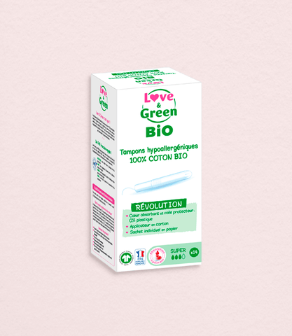 Tampon 100% Coton BIO AVEC Applicateur - SUPER