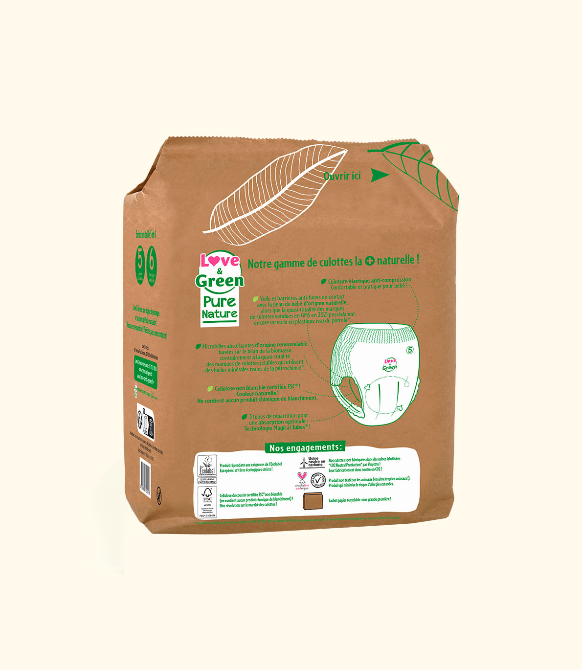 Couches-Culottes Écologiques Pure Nature - T5 à T6