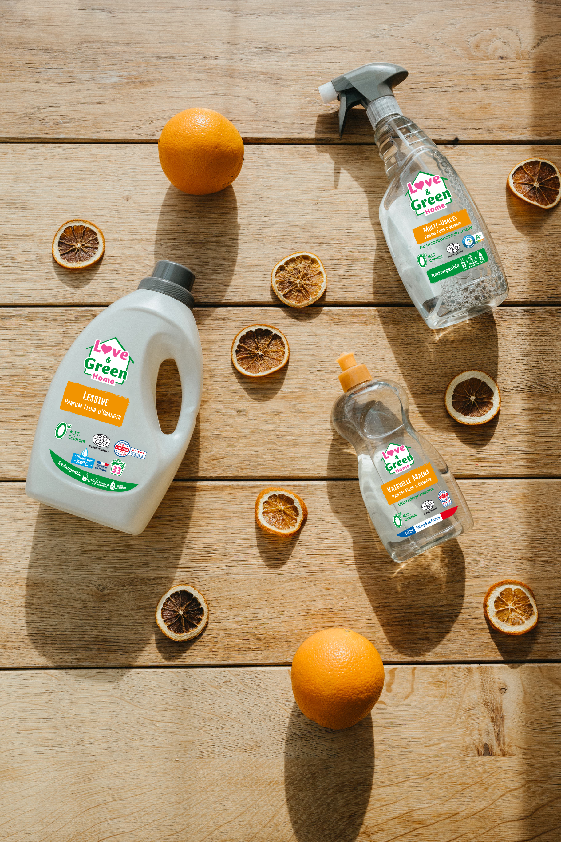 Lessive certifiée Ecodétergent - Parfum fleur d'oranger - 1,5 L