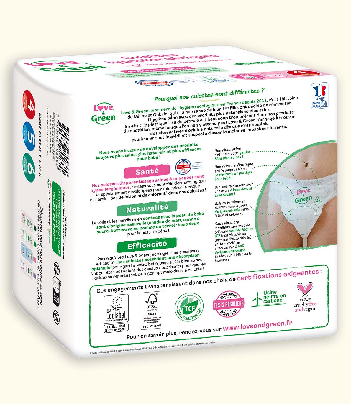 Ecological Nappies - Size 4 to 6