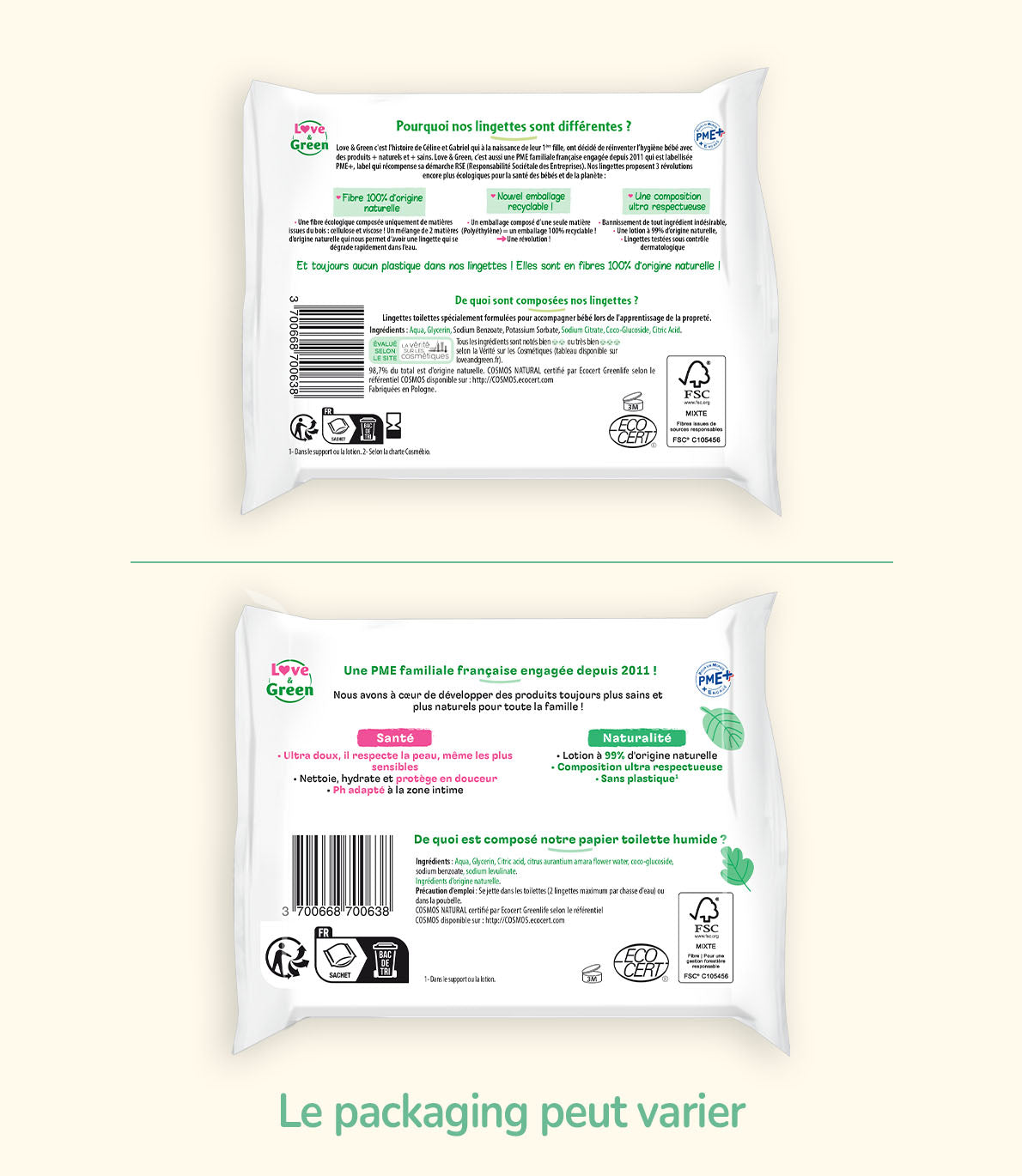 Lingettes Écologiques - Papier toilette humide