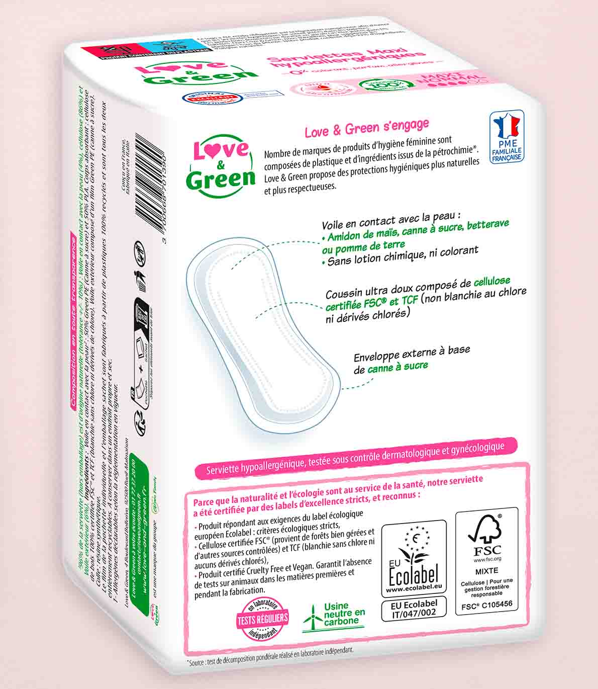 Serviettes Love & Green