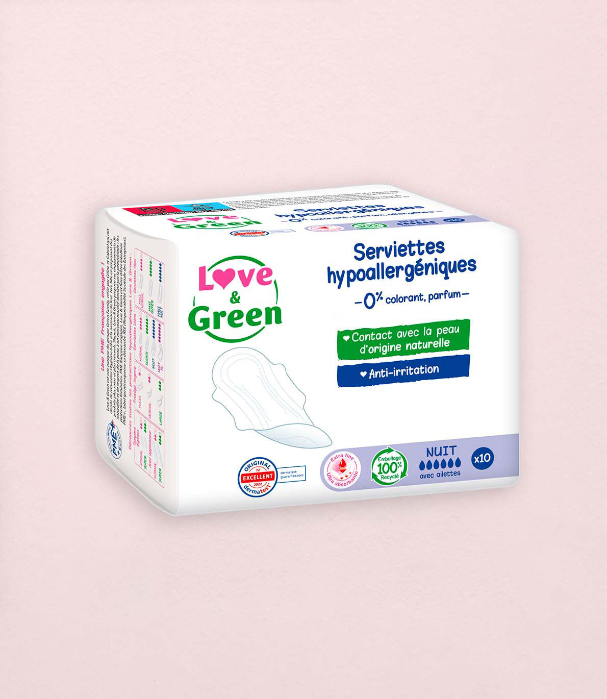 Serviettes Écologiques ULTRA NUIT - Flux Abondants