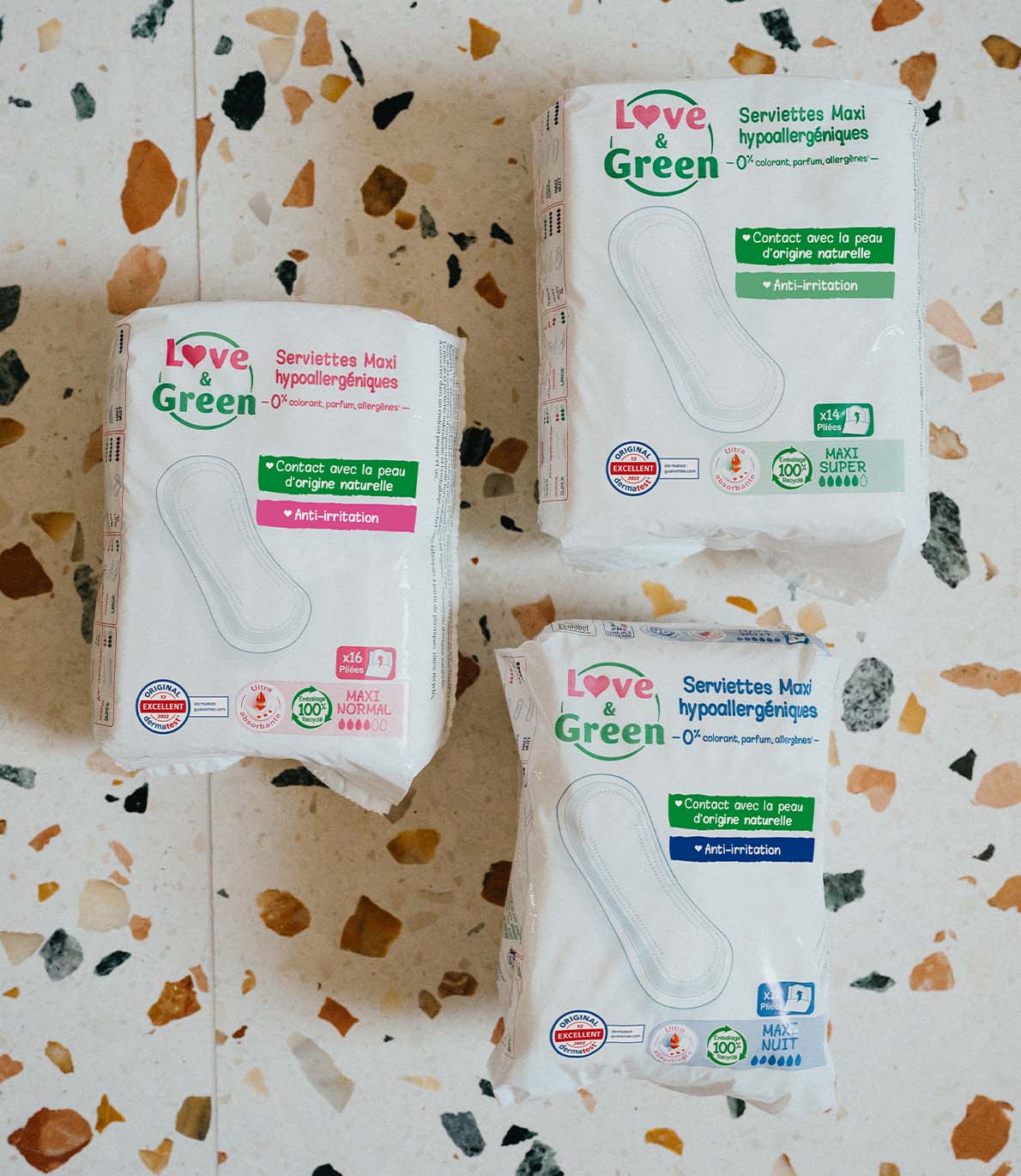 Packs de serviettes hygiéniques