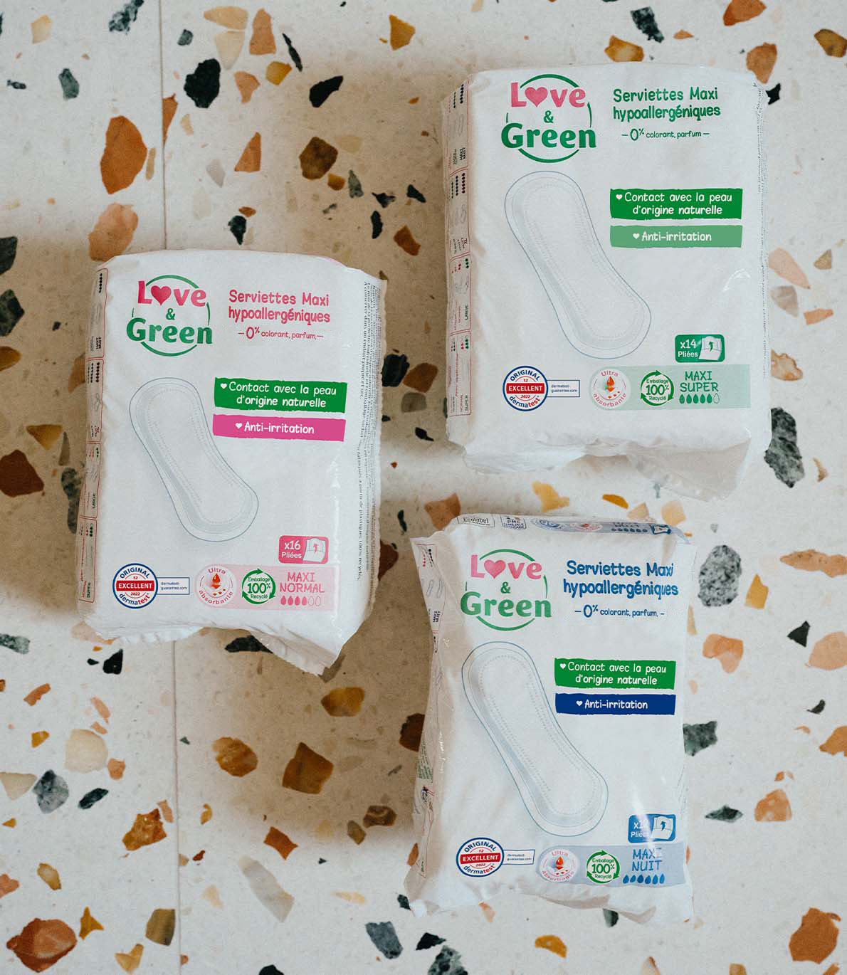 Serviettes Écologiques MAXI NUIT - Flux Abondants