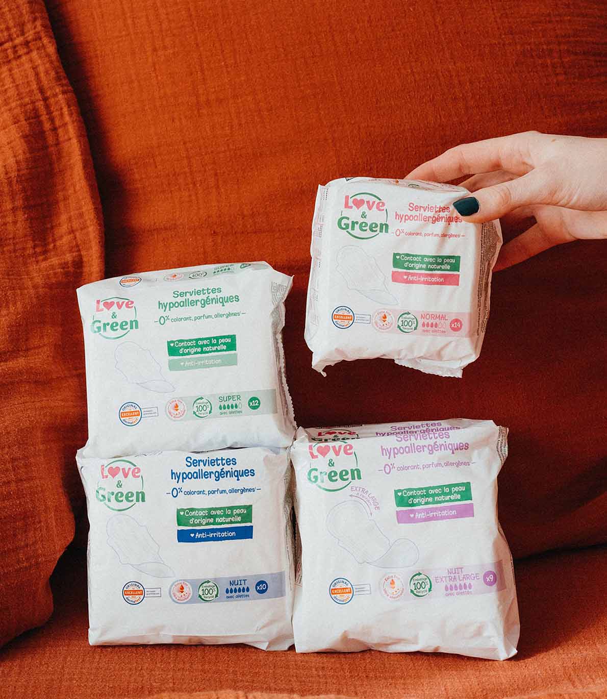 Pack serviettes hygiéniques