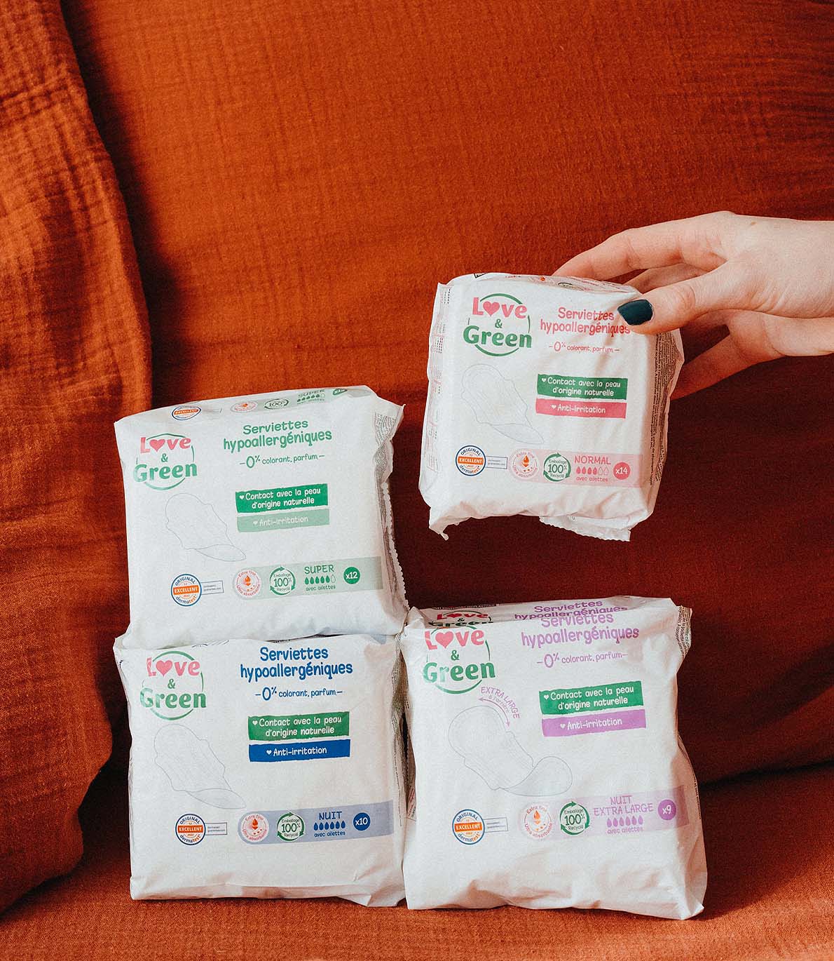 Serviettes Écologiques ULTRA NORMAL - Flux Modérés