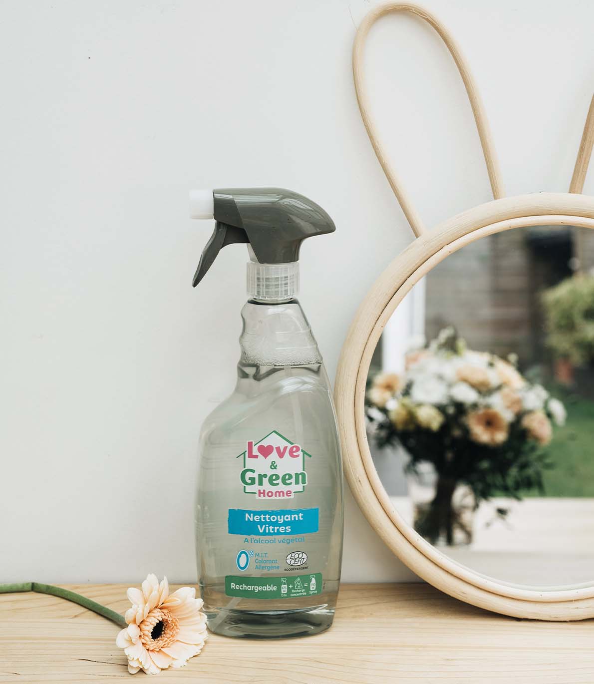 ECODéergent Certified Fensterreiniger mit Gemüsealkohol - 750 ml