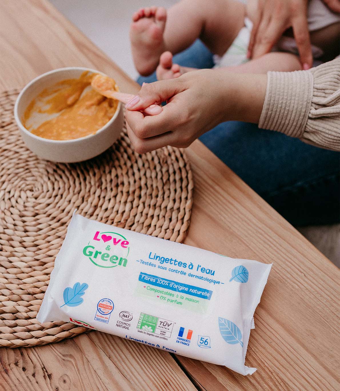 Lingettes Écologiques à l'Eau
