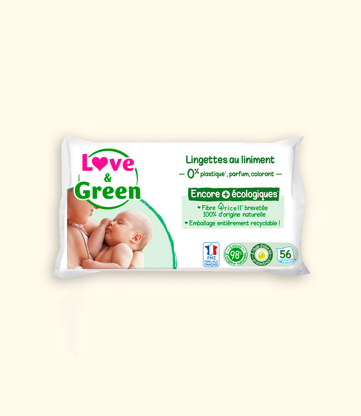 Set of 16 Ecological Wipes with Liniment