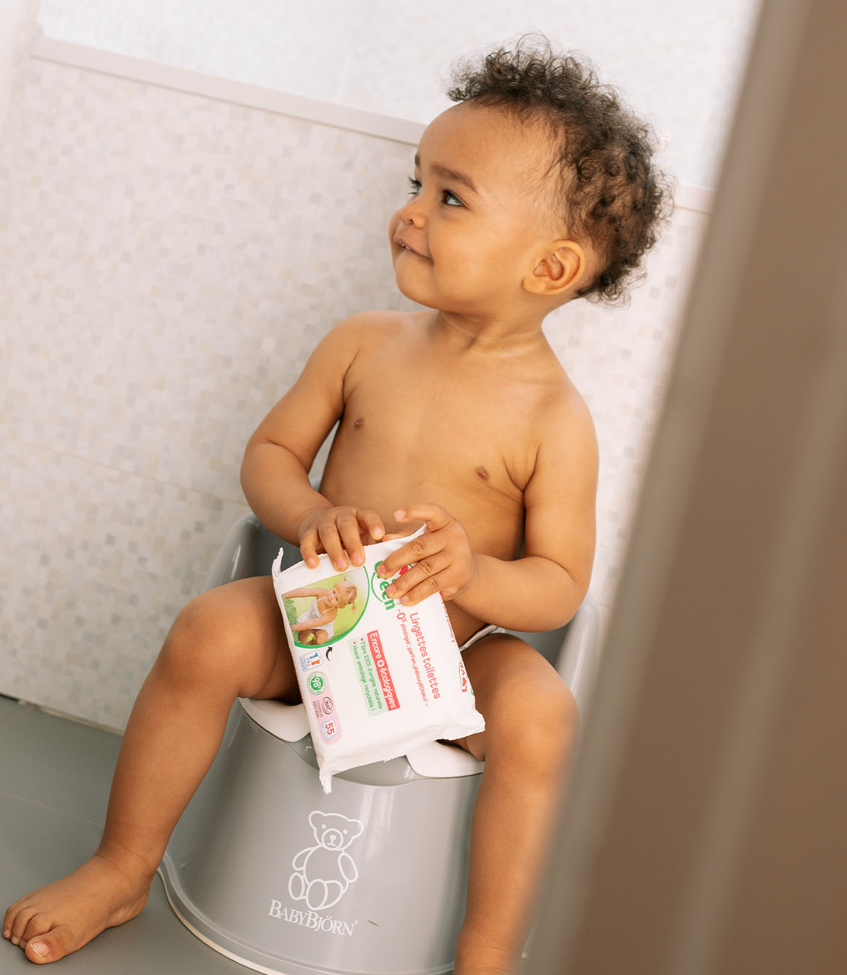 Set van 10 ecologische toiletdoekjes
