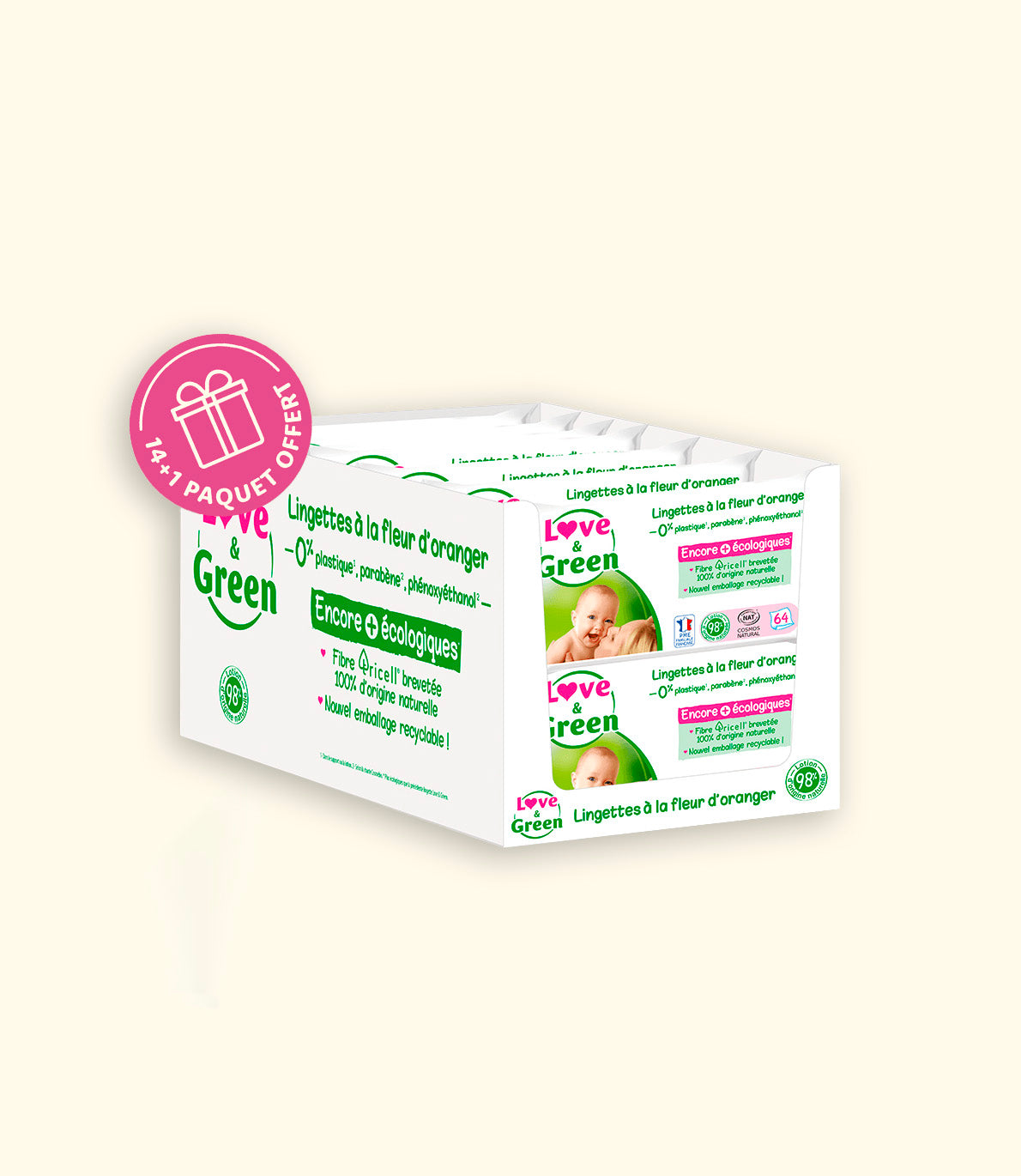 Lingettes fleur d'oranger