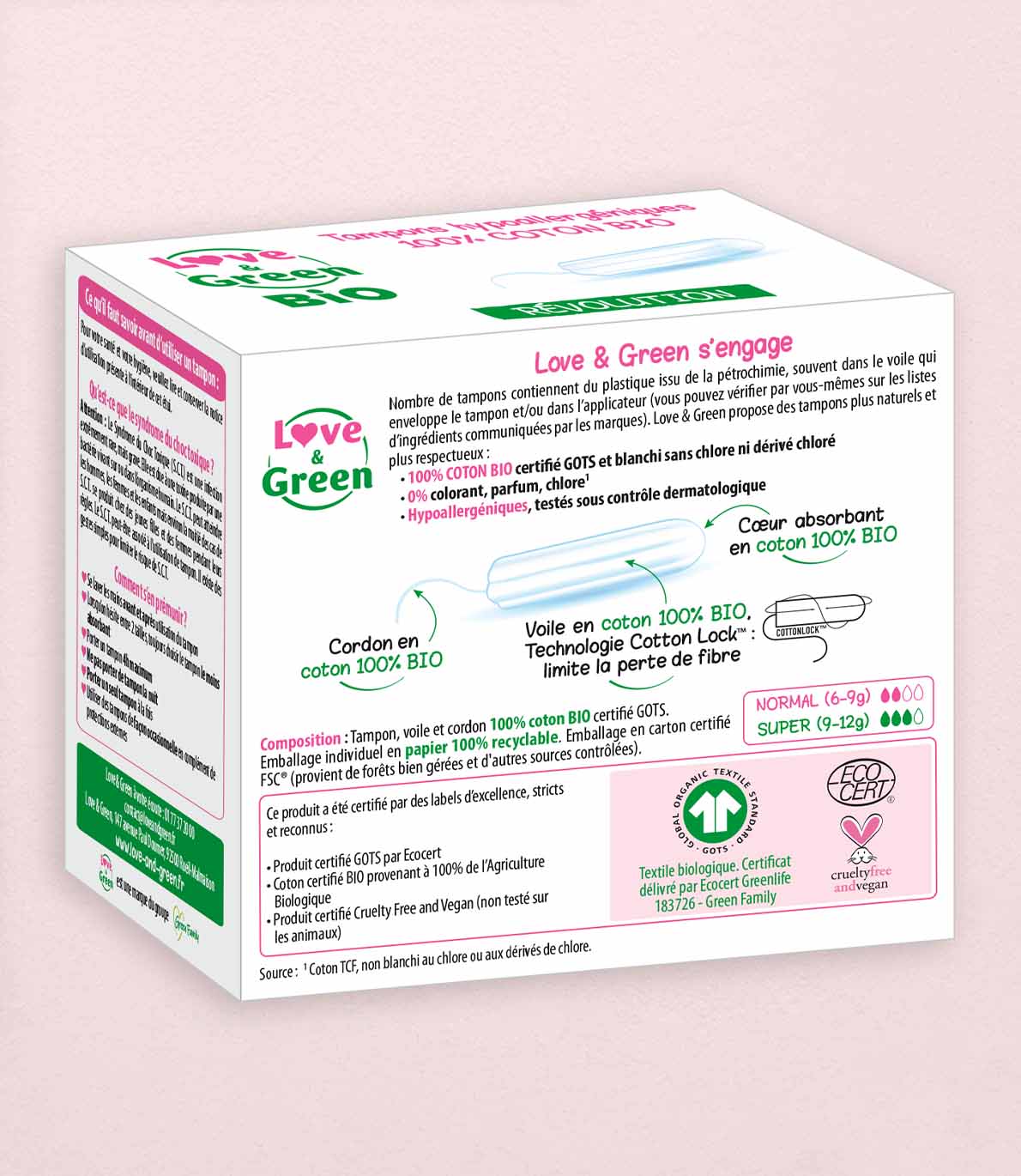 tampons sans applicateur