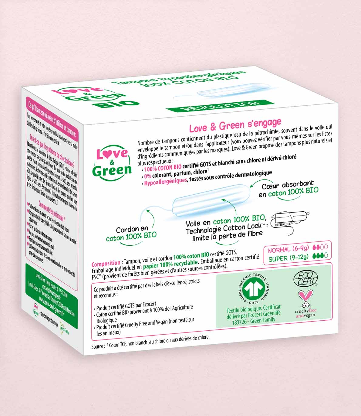 tampons sans applicateur