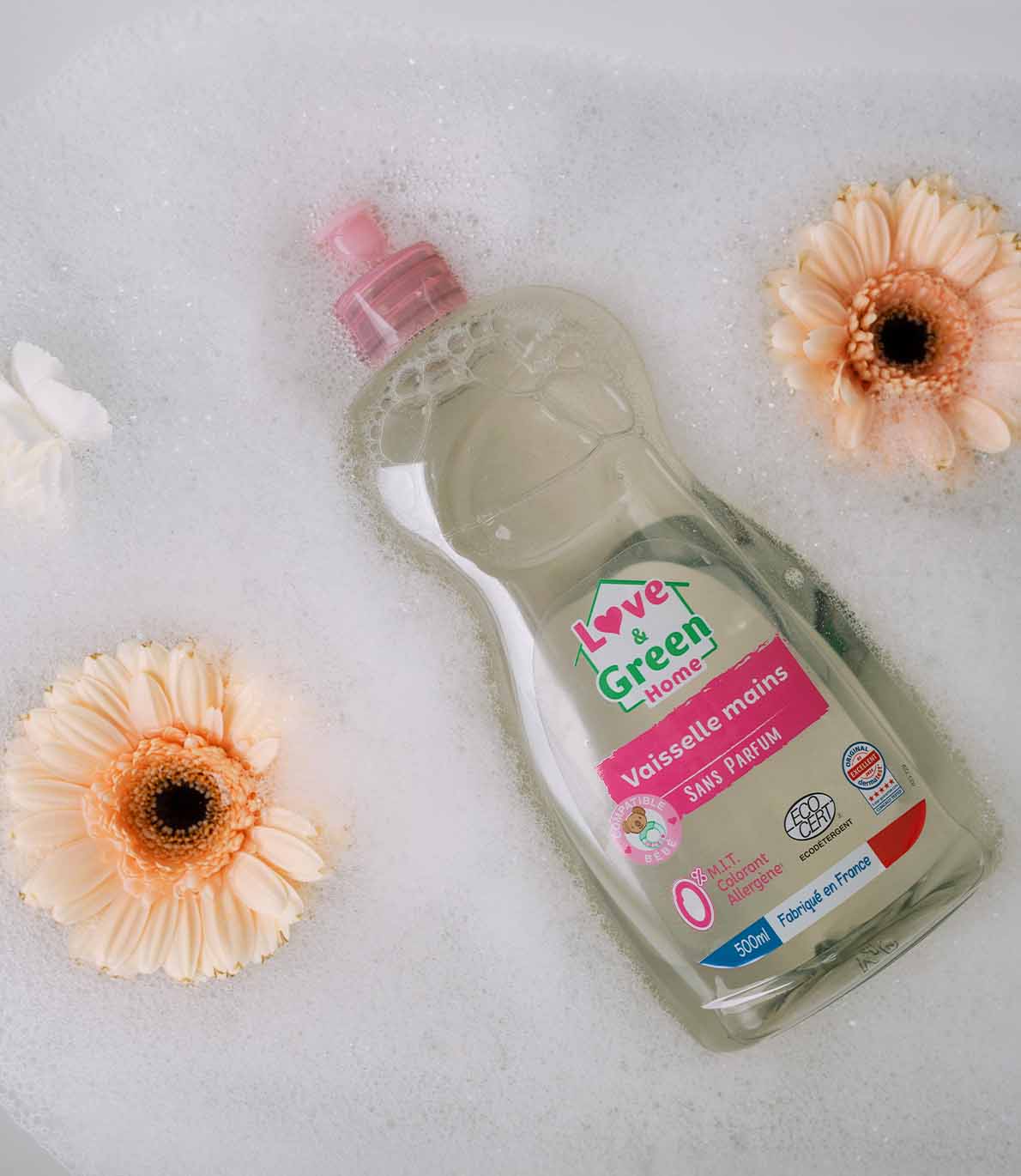 Ecodétergent zertifizierte Handwäsche, Ultra -Entfettung - Parfüm -frei - 500 ml