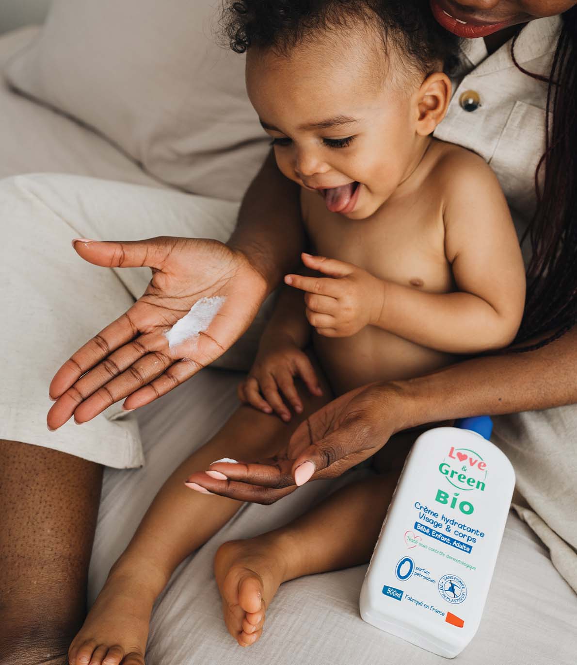 Gecertificeerde biologische vochtinbrengende gezichts- en lichaamscrème