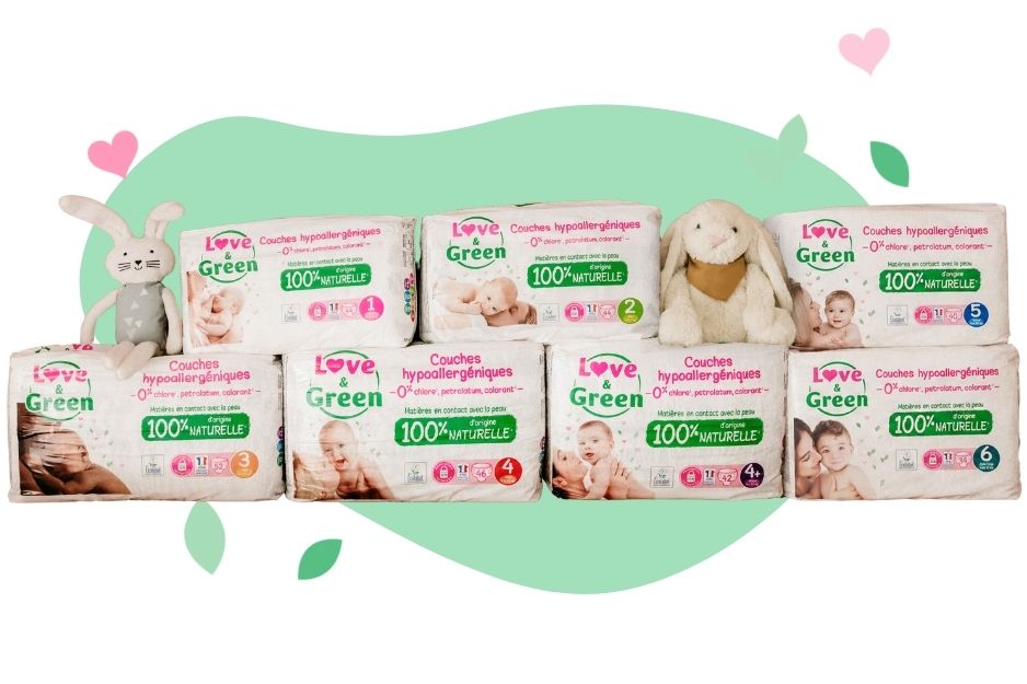 Gamme des couches Love and Green