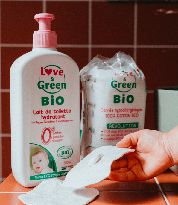 Lait de toilette hydratant certifiée BIO