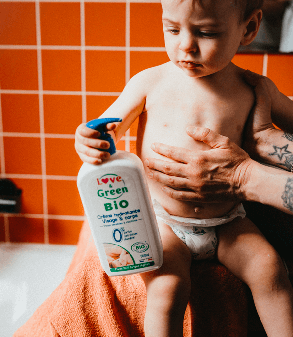 Crème hydratante certifiée BIO pour bébé - BABY GREEN