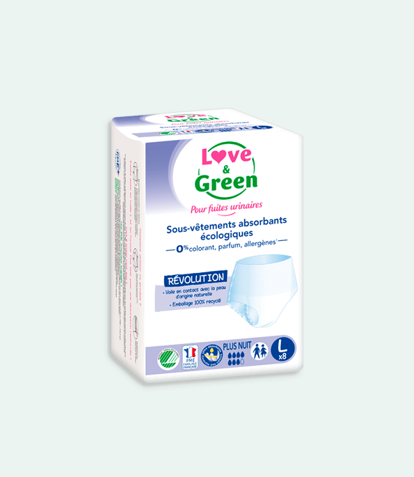Ecological Absorbent Underwear for Urinary Leakage PLUS NIGHT - Size M & L