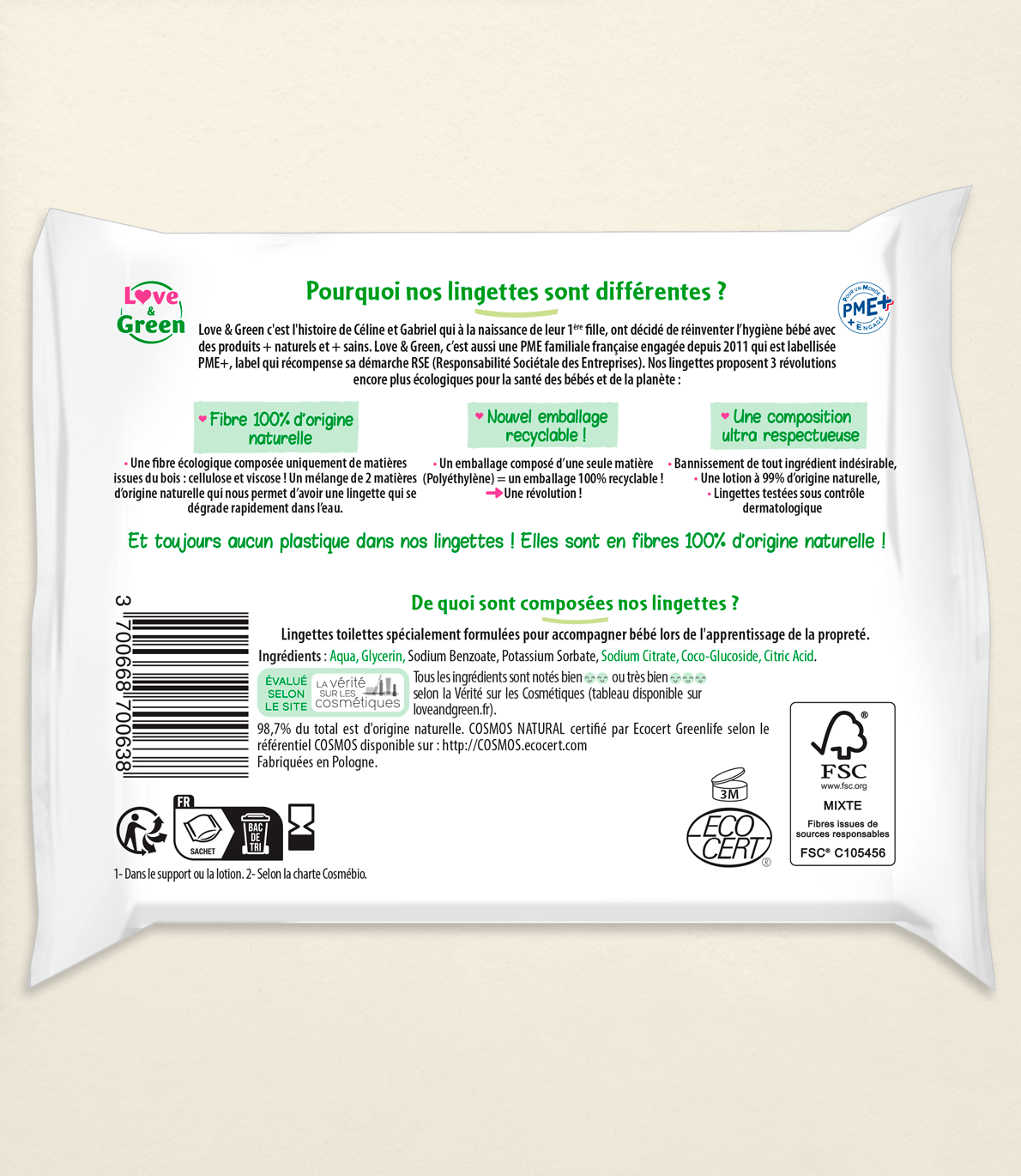 Lingettes Écologiques Toilettes