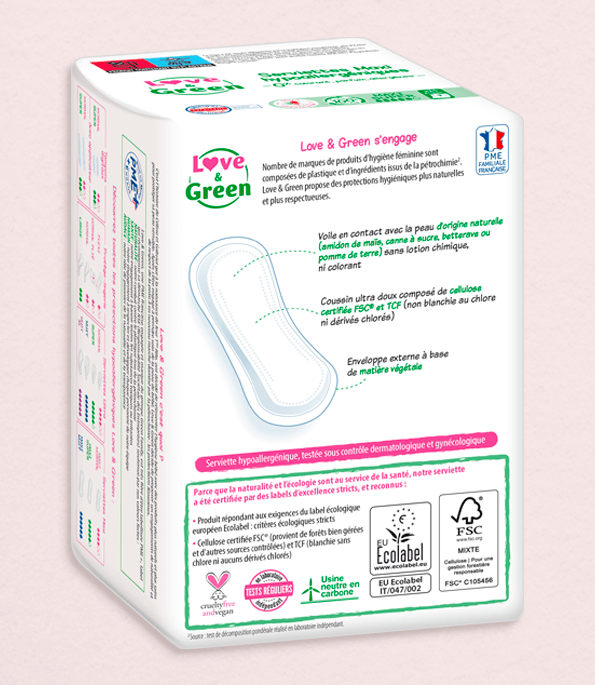 Ecological Period Pads MAXI SUPER - Abundant Flows