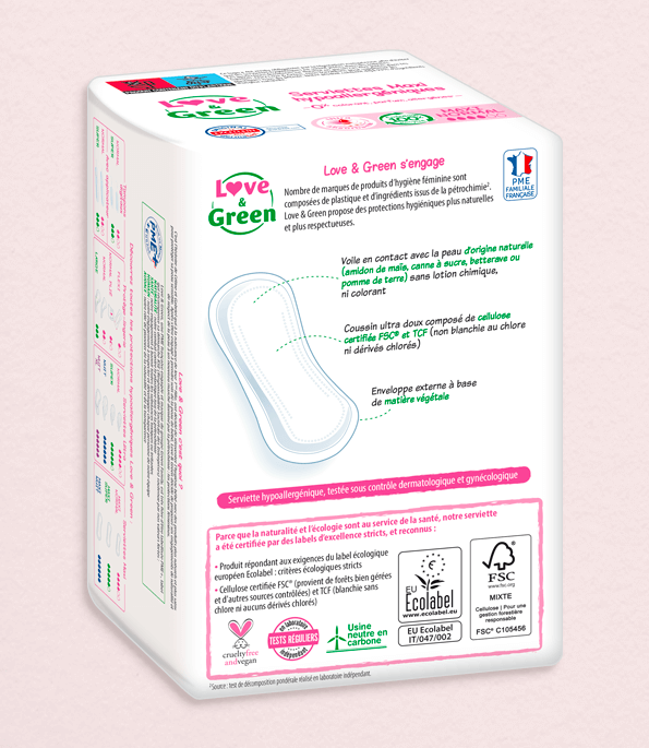 Ecological Period Pads MAXI NORMAL - Moderate Flows