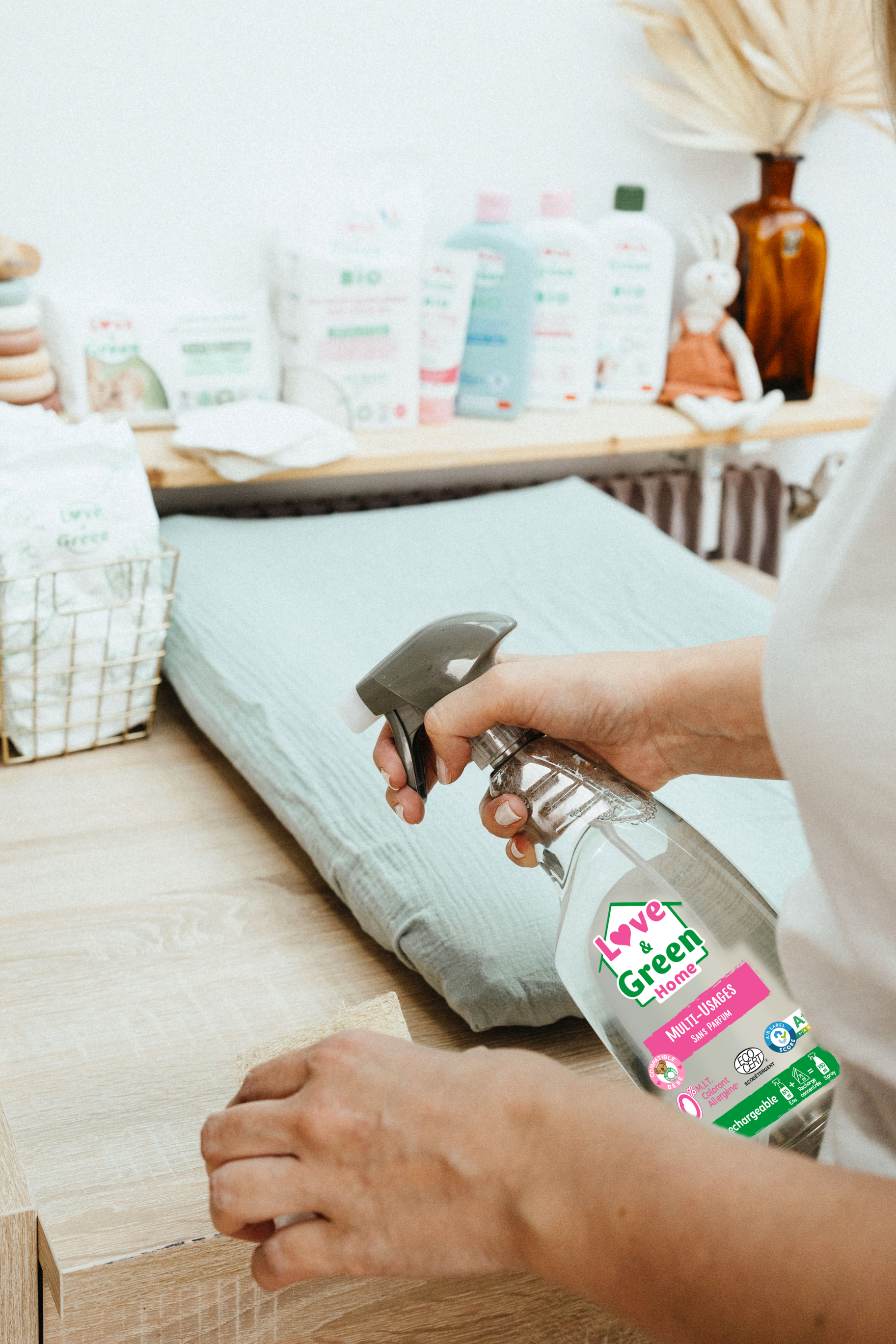 Gecertificeerde multi -gebruik Ecodétergent Cleanser zonder parfum - 750 ml