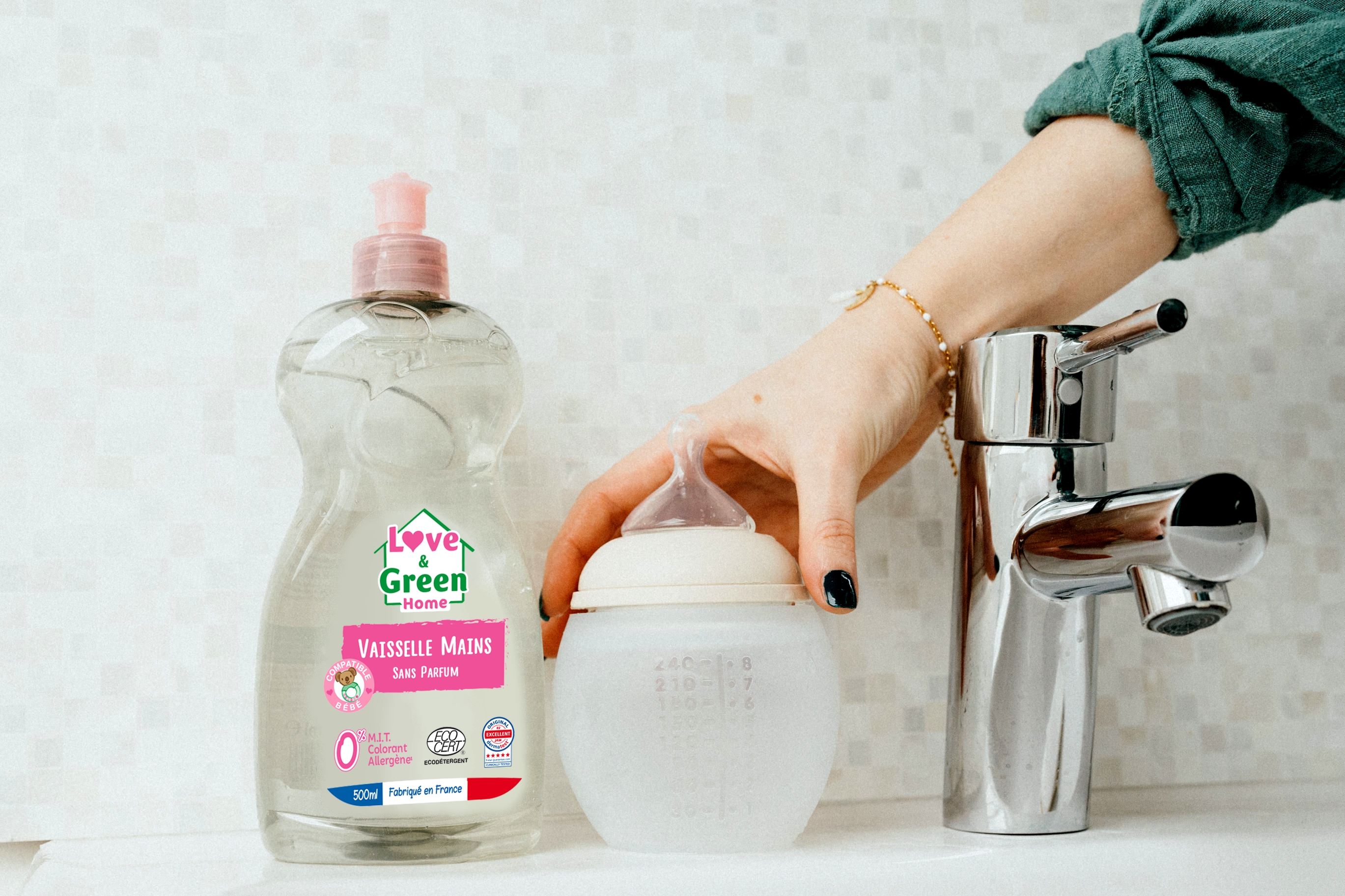 Ecodétergent zertifizierte Handwäsche, Ultra -Entfettung - Parfüm -frei - 500 ml