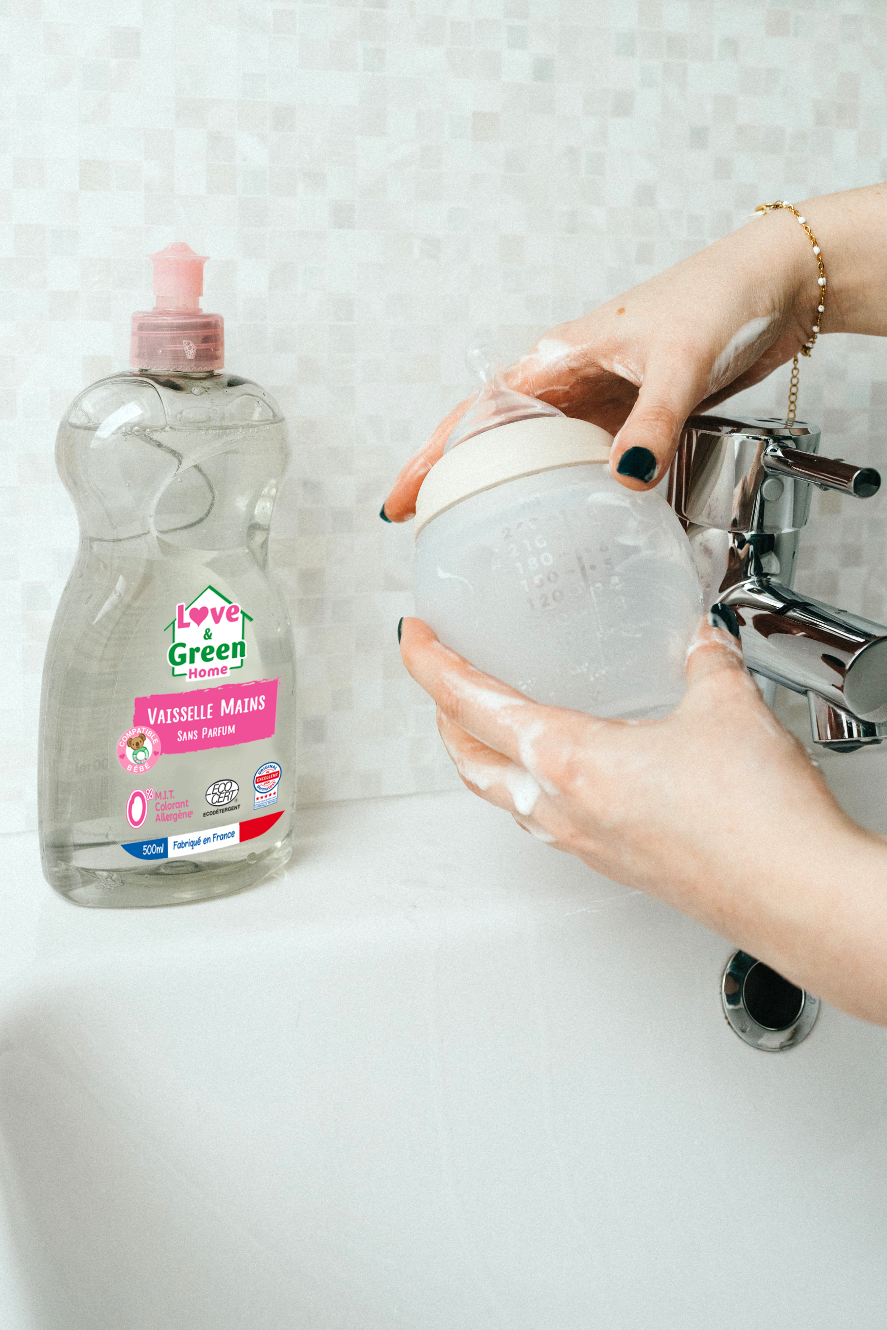 Ecodétergent zertifizierte Handwäsche, Ultra -Entfettung - Parfüm -frei - 500 ml