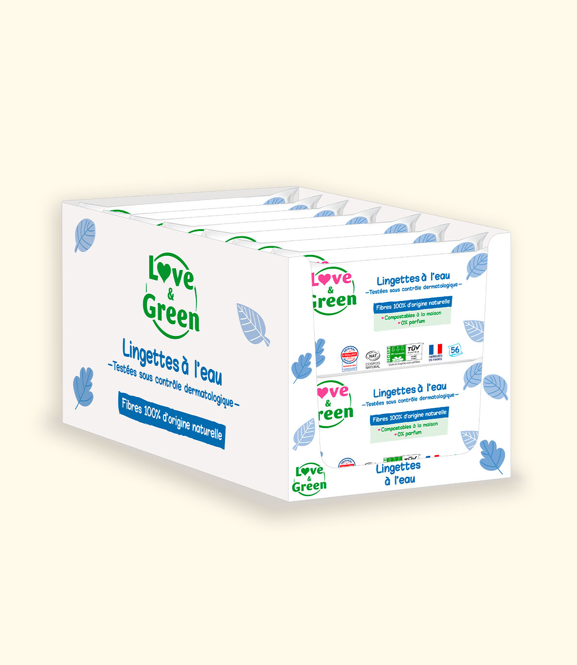 Lot de 16 Lingettes Écologiques à 99% d'Eau