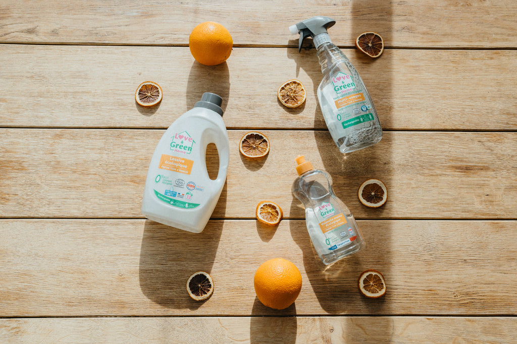 Multi -gebruiker Ecodétergent Certified Cleaner - Orange Blossom Parfum - met bakpoeder- 750 ml