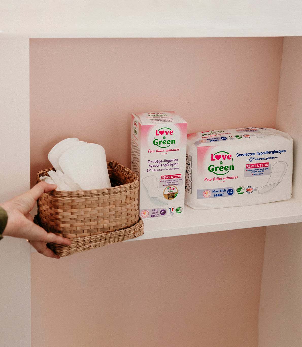 Ecologische pads voor urinelekken NACHT