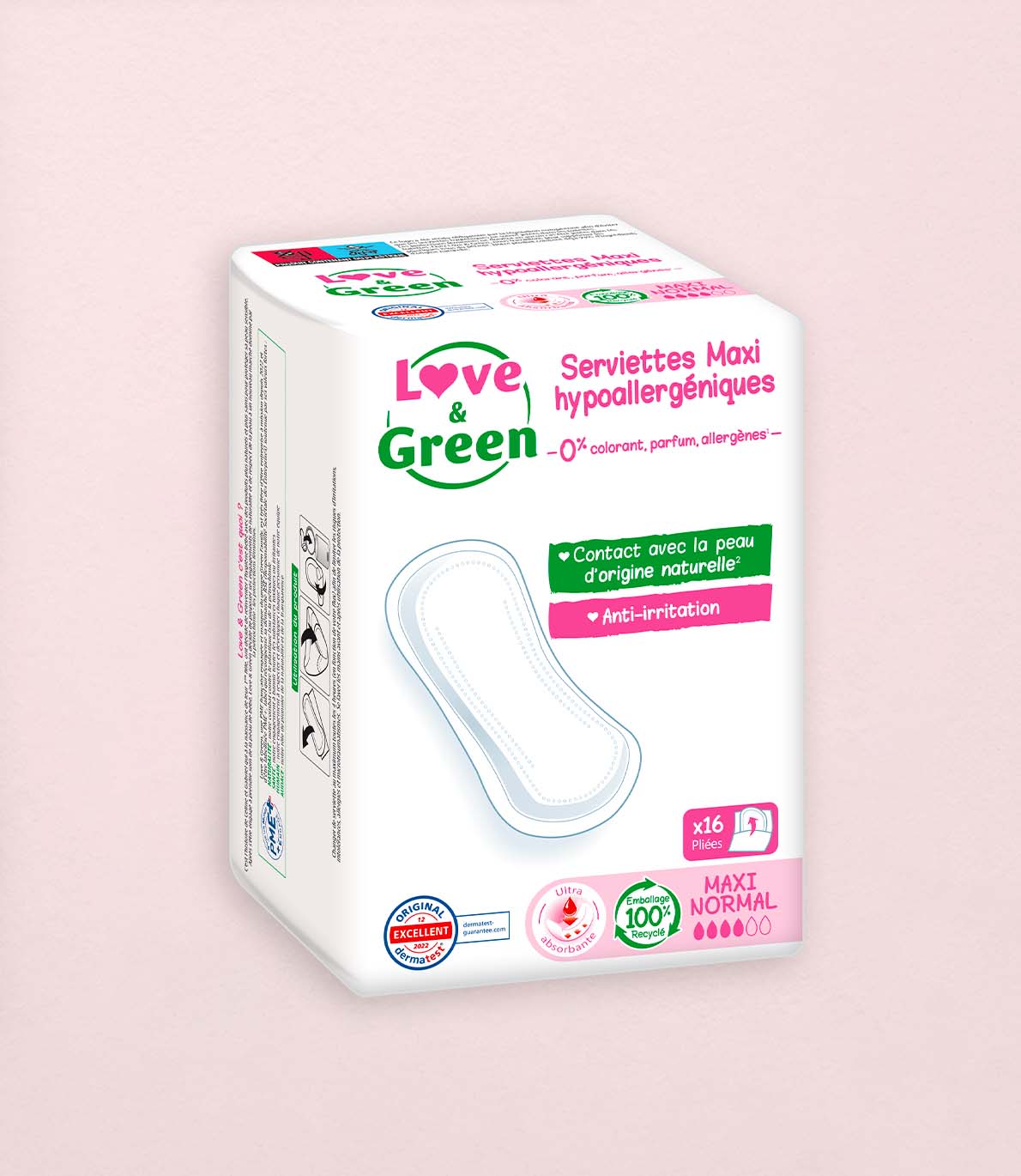 Serviettes Écologiques MAXI NORMAL - Flux Modérés
