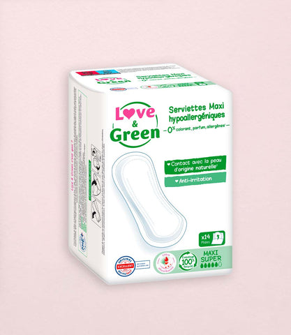 Ecological Period Pads MAXI SUPER - Abundant Flows