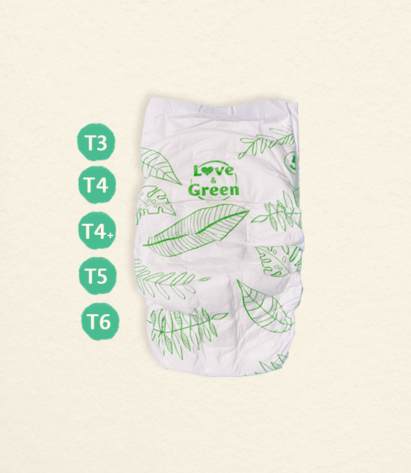Ecological nappies - T1 to T6