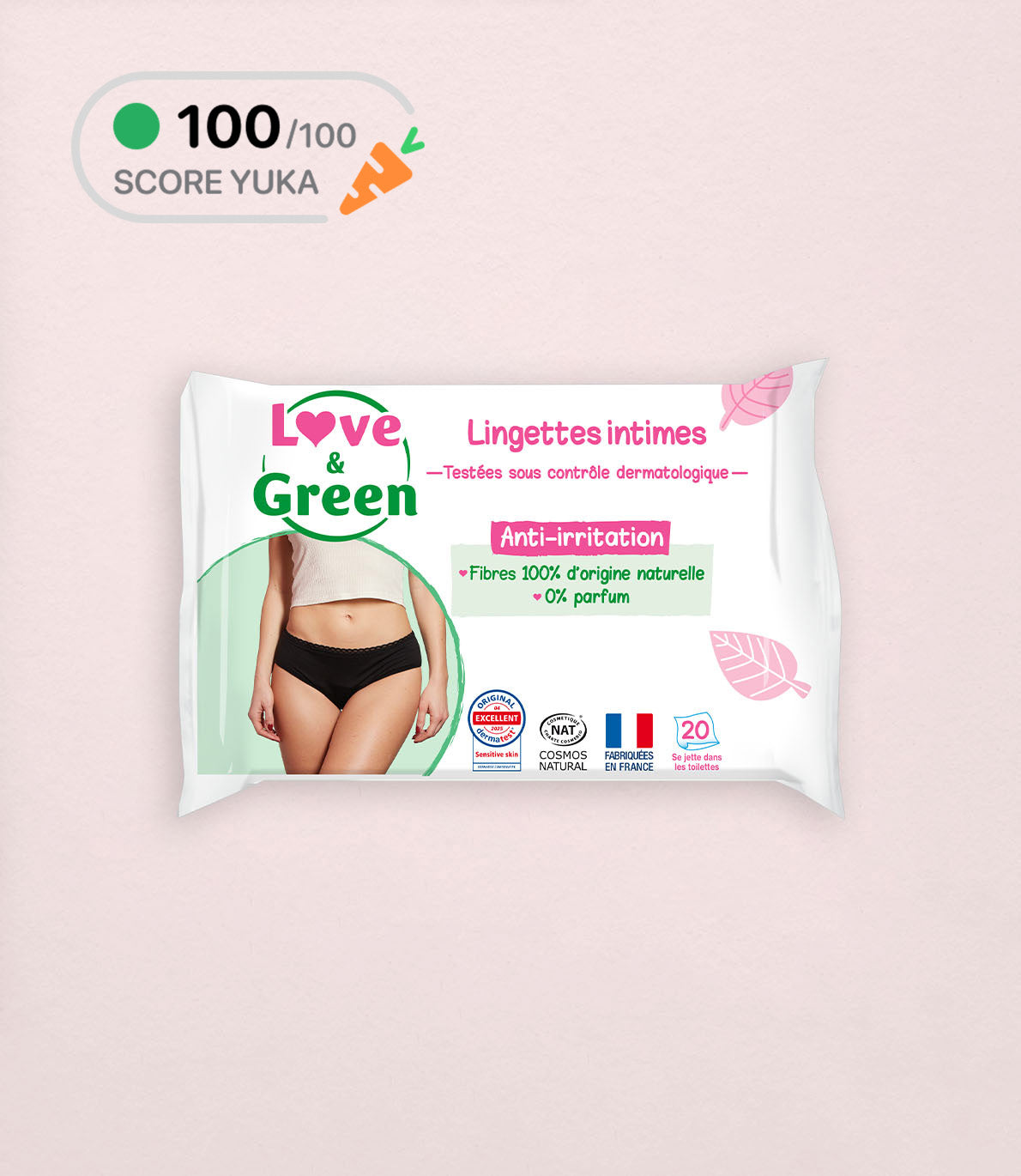 Lingettes Intimes Apaisantes Écologiques
