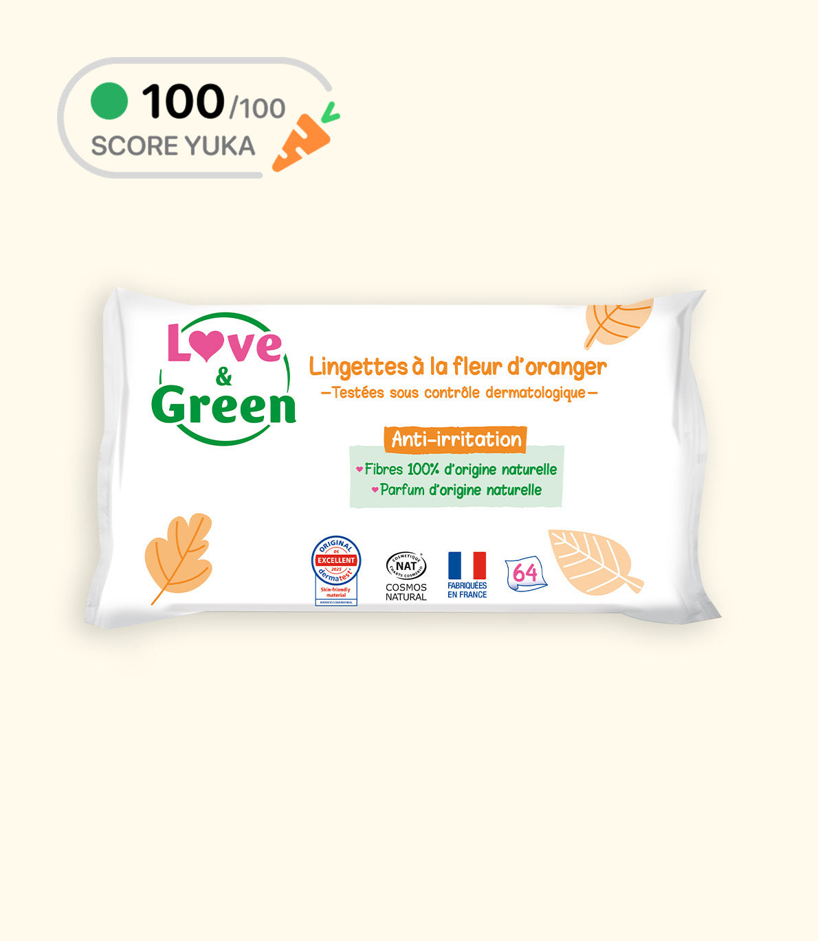 Orange Blossom Ecological Wipes