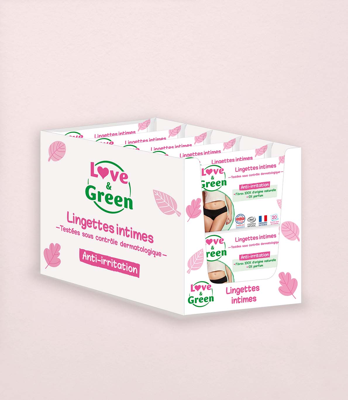 lot de lingettes intimes