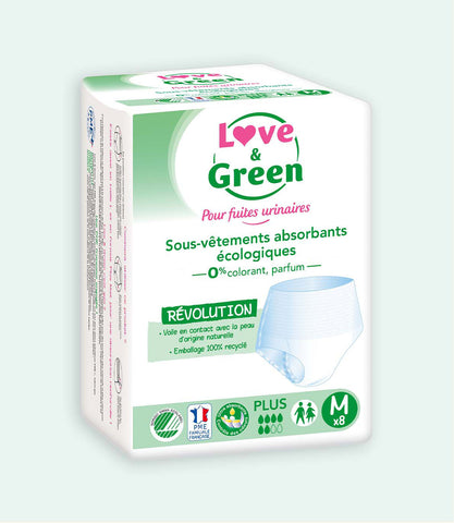 Ecological Absorbent Underwear for Urinary Leakage PLUS - Size M & L